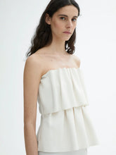 Load image into Gallery viewer, House of Dagmar Sculpted Tube Top, White