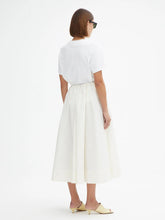 Load image into Gallery viewer, House of Dagmar A-lined Midi Skirt, White