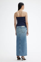 Load image into Gallery viewer, Dagmar Sculpted Tube Top, Navy Blue