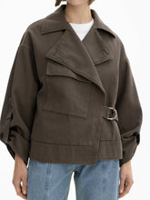 Load image into Gallery viewer, DAGMAR Aviator Jacket, Dusty Brown