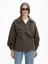 Load image into Gallery viewer, DAGMAR Aviator Jacket, Dusty Brown