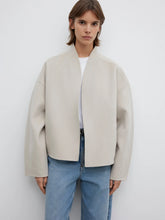 Load image into Gallery viewer, DAGMAR Short Doublé Jacket, Chalk White
