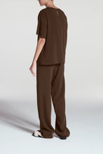 Load image into Gallery viewer, ASCENO Talia Coffee Viscose Crepe