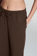 Load image into Gallery viewer, ASCENO Aurelia Trouser Coffee Viscose Crepe