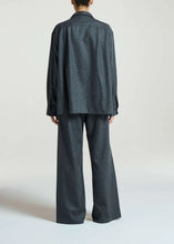 Load image into Gallery viewer, ASCENO Maya Oversized Collard Shirt, Charcoal