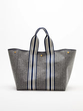 Load image into Gallery viewer, Rue de Verneuil Traversée L - Flannel Equestrian Striped Grey