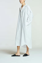 Load image into Gallery viewer, ASCENO Allegra Shirt Dress, White Cotton