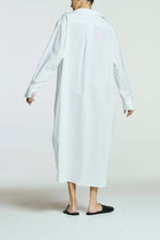 Load image into Gallery viewer, ASCENO Allegra Shirt Dress, White Cotton