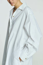 Load image into Gallery viewer, ASCENO Allegra Shirt Dress, White Cotton