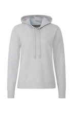 Load image into Gallery viewer, FRAUENSCHUH Solea Cashmere Hoodie, Light Silver
