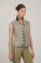 Load image into Gallery viewer, FRAUENSCHUH Anya Cotton Linen Vest, Reed