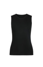Load image into Gallery viewer, FRAUENSCHUH Lavinia Rubino Knit Sleeveless Top, Black