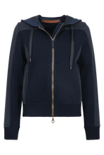 Load image into Gallery viewer, FRAUENSCHUH GiulaMulti - Cotton Hooded Jacket, Midnight