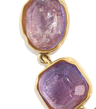 Load image into Gallery viewer, Goossens Cabochons Purple Crystal Rock Bracelet