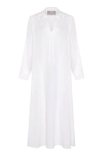 Load image into Gallery viewer, ASCENO Lisbon Dress, White Organic Linen
