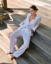Load image into Gallery viewer, ASCENO London Top, White Organic Linen