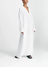 Load image into Gallery viewer, ASCENO Lisbon Dress, White Organic Linen