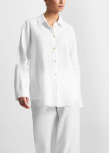 Load image into Gallery viewer, ASCENO London Top, White Organic Linen
