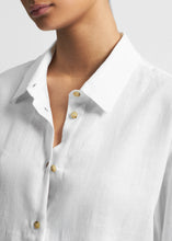 Load image into Gallery viewer, ASCENO London Top, White Organic Linen