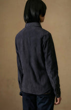 Load image into Gallery viewer, FRAUENSCHUH Fanny Suede Leather Shirt, Midnight
