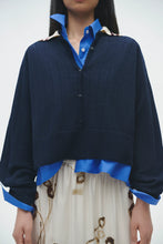 Load image into Gallery viewer, CORDERA Organic Cotton Long sleeve Polo, Navy