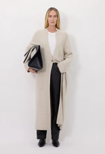 Load image into Gallery viewer, Lou Lou de Saison Smet Yak Blend Maxi Cardigan - Stone Melange