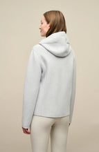 Load image into Gallery viewer, FRAUENSCHUH Patrizia Wool Jacket with Hood, Ice Blue