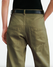 Load image into Gallery viewer, Nili Lotan Shon Linen Pant, Olive Green