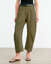 Load image into Gallery viewer, Nili Lotan Shon Linen Pant, Olive Green