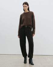 Load image into Gallery viewer, Nili Lotan Shon pant - Corduroy Chocolate Brown