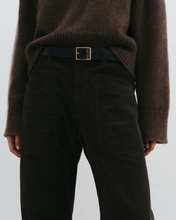 Load image into Gallery viewer, Nili Lotan Shon pant - Corduroy Chocolate Brown