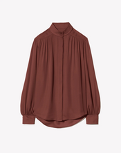 Load image into Gallery viewer, Nili Lotan Revi Blouse, Burgundy