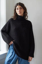 Load image into Gallery viewer, WOL HIDE Lattice Turtleneck - Onyx