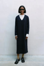 Load image into Gallery viewer, CORDERA Baby Alpaca Knit Dress, Navy