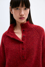 Load image into Gallery viewer, CORDERA Baby Alpaca Polo Sweater, Dahlia