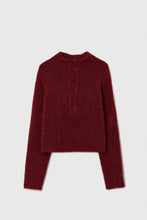 Load image into Gallery viewer, CORDERA Baby Alpaca Polo Sweater, Dahlia