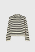 Load image into Gallery viewer, CORDERA Cotton Striped Turtleneck