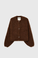Load image into Gallery viewer, CORDERA Teddy Cropped Cardigan, Acorn
