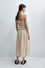 Load image into Gallery viewer, CORDERA Viscose Gathered Dress, Shell