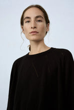 Load image into Gallery viewer, CORDERA Silk Fretwork Sweater - Black