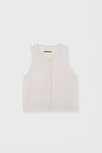 Load image into Gallery viewer, CORDERA Viscose Waistcoat Marshmallow