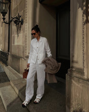 Load image into Gallery viewer, ASCENO Aurelia Trouser White Heavy Linen