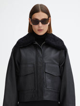 Load image into Gallery viewer, House of Dagmar Biker Leather Jacket
