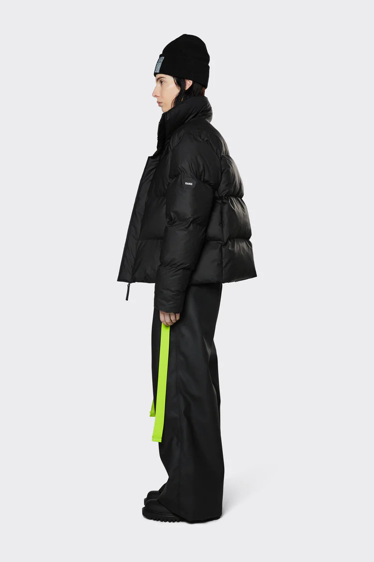 Boxy puffer jacket black sales