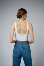 Load image into Gallery viewer, Santicler Ava Built-in-Bra Tank, White