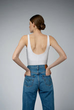 Load image into Gallery viewer, Santicler Ava Built-in-Bra Tank, White