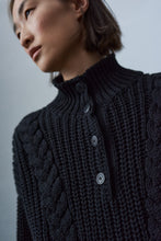 Load image into Gallery viewer, CORDERA Cable Knit Sweater - Black