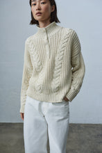 Load image into Gallery viewer, CORDERA Cable Knit Sweater - Natural