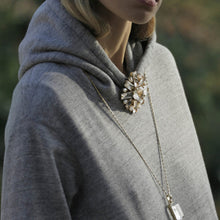 Load image into Gallery viewer, Goossens Stones Large Crystal Pendant Necklace