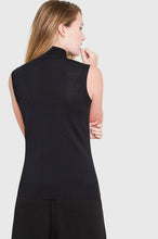Load image into Gallery viewer, Santicler Hepburn Sleeveless Top, Black